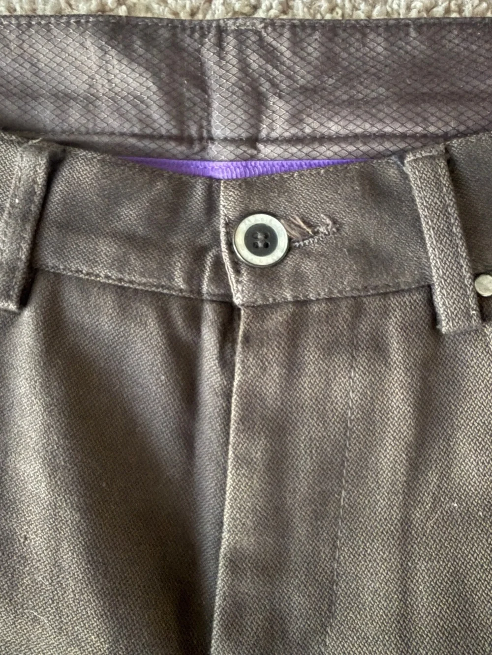 Men's Brown Straight leg chinos - waist 31